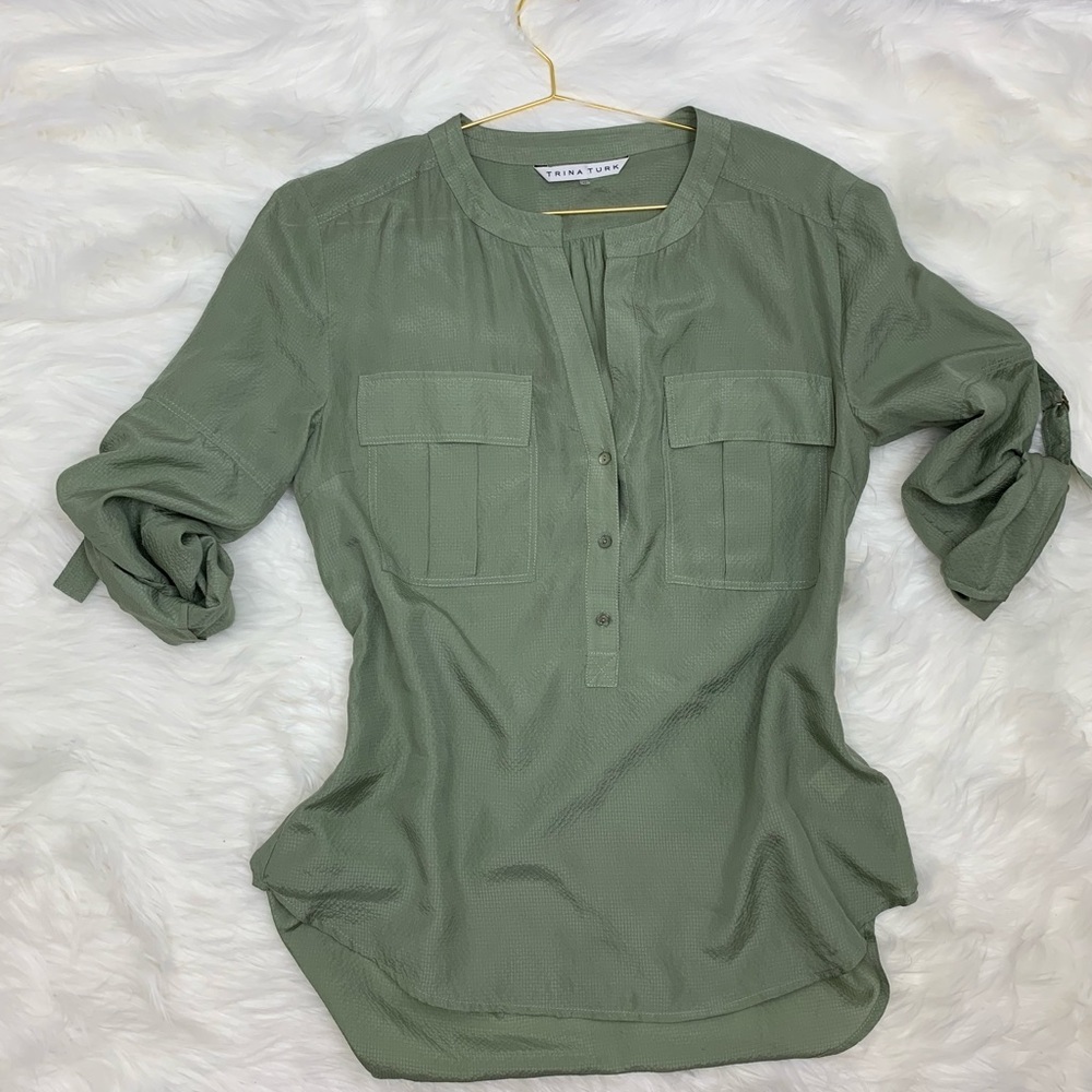 Trina Turk Silk Blouse